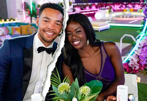 Love Island Winners Justine Ndiba, Caleb Corprew。